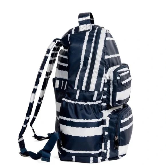 Puddle Jumper SE Packable Backpack, Navy Stripe, NWT - Picture 3 of 3